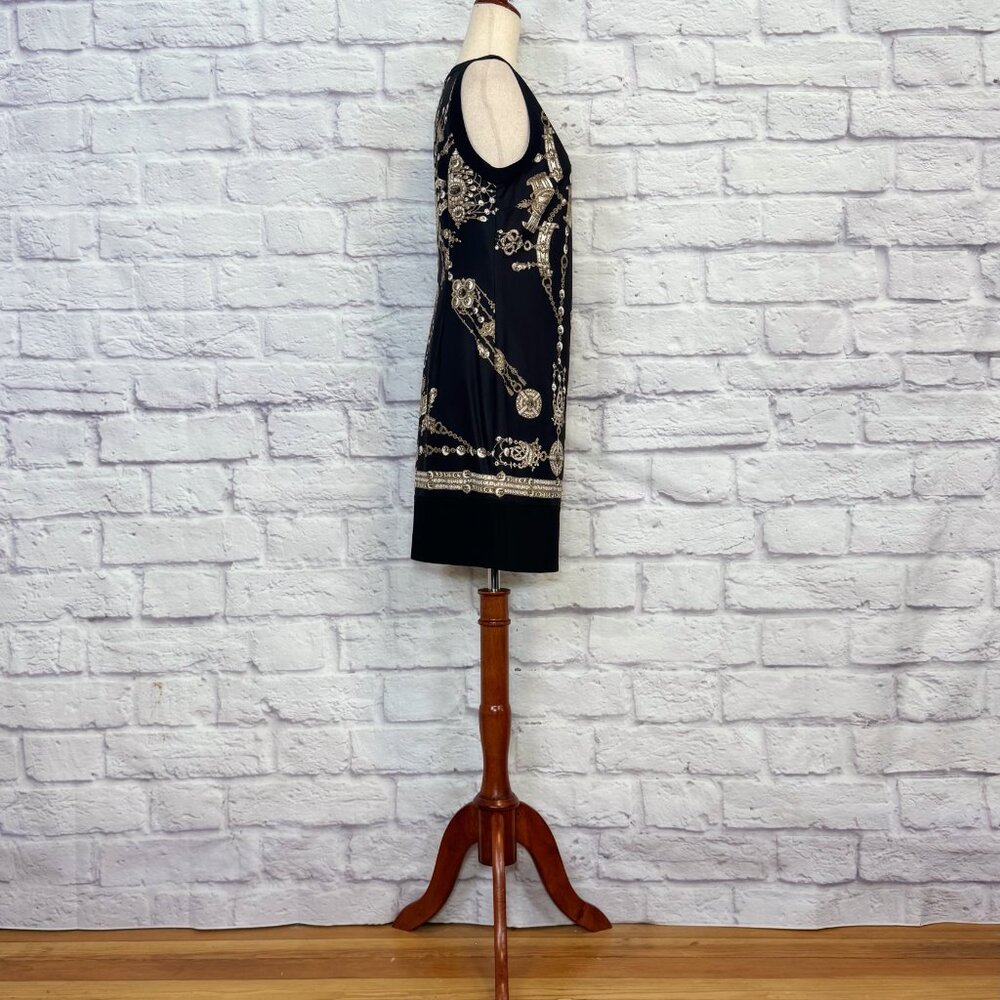 Marchesa Voyage Black Treasure Sheath Dress - Picture 3 of 6